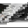 Mexen Kioto+ perete de duș cu raft Walk-in 70 x 200 cm, model alb, gun metal - 800-070-121-95-97