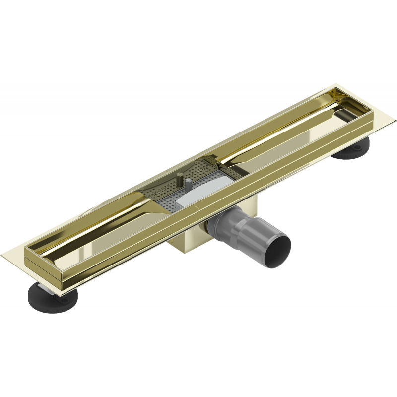 Mexen Flat vonalmenti vízelvezető test 60 cm, arany - 1515060