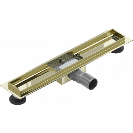 Mexen Flat vonalmenti vízelvezető test 60 cm, arany - 1515060