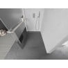 Mexen Kioto+ peretele de duș cu suport Walk-in 130 x 200 cm, transparent/mat, nichel periat - 800-130-121-97-35