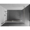 Mexen Kioto+ peretele de duș cu suport Walk-in 130 x 200 cm, transparent/mat, nichel periat - 800-130-121-97-35