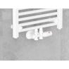 Mexen valvă radiator unghiulară/dreaptă, Duplex, DN50, alb - W908-000-20