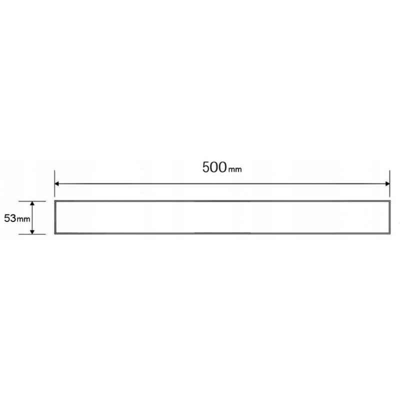 Mexen Flat M13, 2 az 1-ben fedőlemez vonalmenti vízelvezetőhöz, 50 cm, inox - 1019050