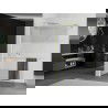 Mexen Kioto+ perete de duș cu suport Walk-in 80 x 200 cm, transparent/nublat, aurii perie - 800-080-121-55-35