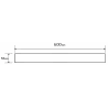 Mexen M13 mască 2 în 1 pentru scurgerile de duș liniare 60 cm, Crom - 1019060