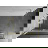 Mexen Kioto+ perete de duș cu raft Walk-in 100 x 200 cm, transparent/frosted, aurii satinată - 800-100-121-55-35