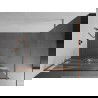 Mexen Kioto+ perete de duș cu raft Walk-in 140 x 200 cm, model alb, cupru periat - 800-140-121-65-97