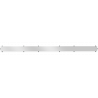 Mexen Flat M13 burkolat 2 az 1-ben a 80 cm-es vonalmenti lefolyóhoz, inox - 1019080