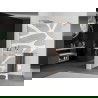 Mexen Kioto+ perete de duș cu raft Walk-in 140 x 200 cm, model alb, cupru periat - 800-140-121-65-97