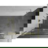 Mexen Kioto+ perete de duș cu raft Walk-in 70 x 200 cm, model alb, finisaj aurit - 800-070-121-55-97