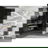 Mexen Kioto+ perete de duș cu raft Walk-in 80 x 200 cm, model alb, zăbrele aurii - 800-080-121-55-97
