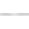 Mexen Flat M12 burkolat folyókához 60 cm inox - 1021060