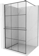 Mexen Kioto+ separații de duș cu raft Walk-in 100 x 200 cm, model negru, gun metal - 800-100-121-95-77