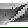 Mexen Kioto+ perete de duș cu raft Walk-in 120 x 200 cm, model negru, gun metal - 800-120-121-95-77
