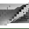 Mexen Kioto+ perete de duș Walk-in 90 x 200 cm, model negru, gun metal - 800-090-121-95-77