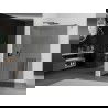 Mexen Kioto+ panou de duș cu raft Walk-in 80 x 200 cm, grafit, gun gray periat - 800-080-121-66-40