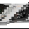 Mexen Kioto+ perete de duș cu suport Walk-in 70 x 200 cm, model negru, cupru periat - 800-070-121-65-77