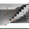 Mexen Kioto+ perete de duș cu suport Walk-in 70 x 200 cm, model negru, cupru periat - 800-070-121-65-77