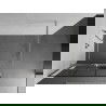 Mexen Kioto+ perete de duș cu suport Walk-in 110 x 200 cm, model negru, nichel periat - 800-110-121-97-77