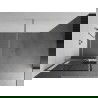 Mexen Kioto+ panou de duș cu suport Walk-in 70 x 200 cm, model negru, nichel periat - 800-070-121-97-77
