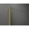 Mexen Kioto+ paravan de duş cu suport Walk-in 120 x 200 cm, model negru, aur vopsit - 800-120-121-55-77