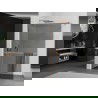 Mexen Kioto+ perete de duș cu suport Walk-in 140 x 200 cm, grafit, cupru periat - 800-140-121-65-40