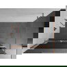 Mexen Kioto+ perete de duș cu suport Walk-in 140 x 200 cm, grafit, cupru periat - 800-140-121-65-40