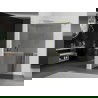 Mexen Kioto+ perete duș cu suport Walk-in 70 x 200 cm, grafit, finisaj aurit - 800-070-121-55-40