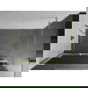 Mexen Kioto+ panou de duș cu suport Walk-in 120 x 200 cm, grafit, aur îngrijit - 800-120-121-55-40