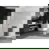 Mexen Kioto+ L perete de duș cu raft Walk-in 85 x 200 cm, transparent, alb - 800-085-123-20-00