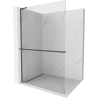 Mexen Kioto+ L perete de duș cu suport Walk-in 60 x 200 cm, transparent, gri armat - 800-060-123-66-00