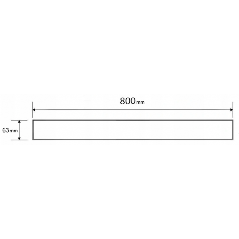 Mexen Flat M09 burkolat vonalmenti lefolyóhoz 80 cm, inox - 1028080