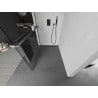 Mexen Kioto+ L perete de duș cu raft Walk-in 65 x 200 cm, transparent, metal armat - 800-065-123-95-00