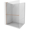 Mexen Kioto+ L panou de duș cu raft Walk-in 70 x 200 cm, transparent, cupru periat - 800-070-123-65-00