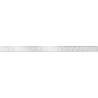 Mexen Flat M22 burkolat folyókához 100 cm, inox - 1029100
