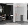 Mexen Kioto+ L panou de duș cu suport Walk-in 100 x 200 cm, transparent, cupru periat - 800-100-123-65-00