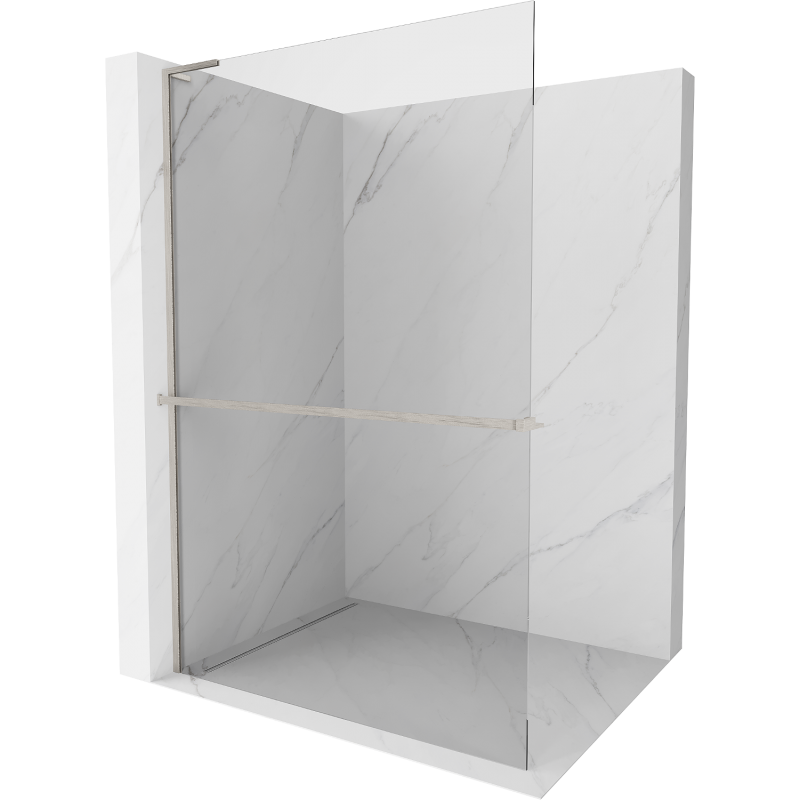 Mexen Kioto+ L panou de duș cu raft Walk-in 70 x 200 cm, transparent, nichel periat - 800-070-123-97-00