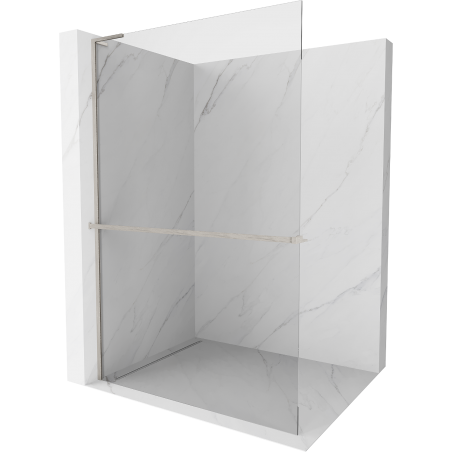 Mexen Kioto+ L perete de duș cu suport Walk-in 70 x 200 cm, transparent, nichel periat - 800-070-123-97-00
