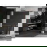 Mexen Kioto+ Walk-in zuhanyfal polccal 80 x 200 cm, tükör, fényes réz - 800-080-121-65-50