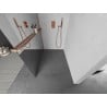 Mexen Kioto+ perete de duș cu suport Walk-in 90 x 200 cm, oglindă, cupru periat - 800-090-121-65-50