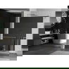 Mexen Kioto+ perete de duș cu raft Walk-in 90 x 200 cm, oglindă, nichel periat - 800-090-121-97-50