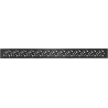 Mexen Flat M12 lineáris lefolyófedél 60 cm, fekete - 1721060