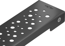 Mexen Flat M12 linear padlóösszefolyó fedél 100 cm, fekete - 1721100