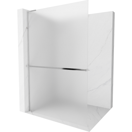 Mexen Kioto+ L Walk-in zuhanyfal polccal 90 x 200 cm, matt, króm - 800-090-123-01-30