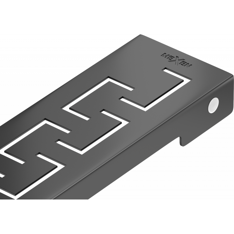 Mexen Flat M15 ráccsal ellátott vonalmenti lefolyó 80 cm, fekete - 1724080