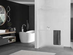 Mexen Kioto+ L panou de duş cu raft Walk-in 70 x 200 cm, mat, alb - 800-070-123-20-30
