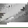 Mexen Kioto+ L perete de duș cu raft Walk-in 100 x 200 cm, sticlă mată, gri armat - 800-100-123-66-30
