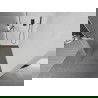 Mexen Kioto+ L perete de duș cu raft Walk-in 90 x 200 cm, sticlă mată, gun metal - 800-090-123-95-30