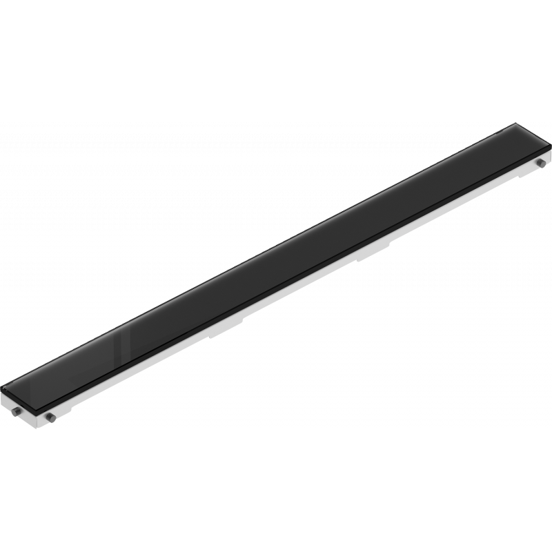 Mexen Flat MGB burkolat vonalelvezetéshez 60 cm, fekete üveg - 1026060