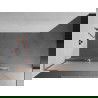 Mexen Kioto+ L zid prysznicowy cu un raft Walk-in 90 x 200 cm, zăpadă, cupru periat - 800-090-123-65-30
